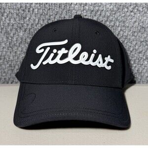 Titleist Players Performance Ball Marker Golf Hat Black & White Cap One Size